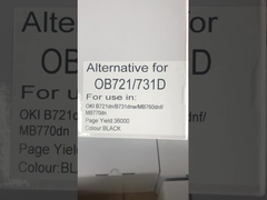 کارتریج تونر سازگار سیاه 45439002 برای OKI B731 MB770 کیت تونر چاپگر ظرفیت بالا