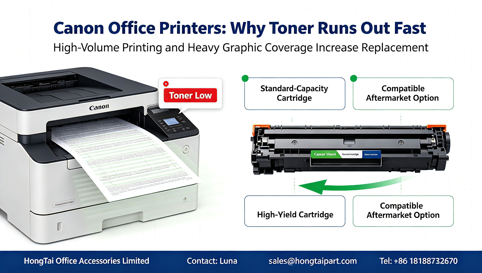 آخرین وبلاگ های شرکت در مورد Frequent Toner Replacement for Canon Office Printers: Causes & Cost-Saving Solutions