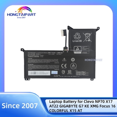 خرید باتری لپ تاپ NP50BAT-4-54 4ICP7 89% نو برای Clevo NP70 X17 AT22 15.2V 49WH ساخت آنلاین