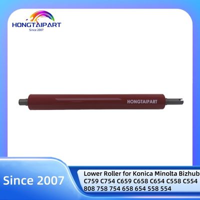 خرید رولر پایین برای Konica Minolta Bizhub C759 C754 C659 C658 C654 C558 C554 808 758 754 658 654 558 554 قطعات معدنی فیوزر گرما تحت فشار ساخت آنلاین