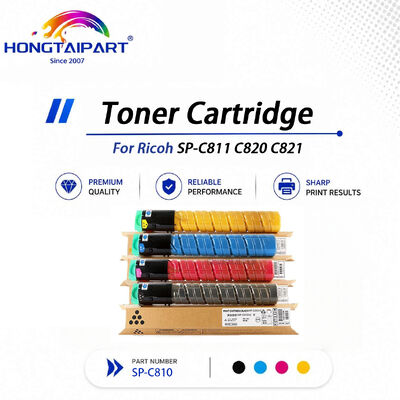 خرید کارتریج تونر SP-C810 تقویت‌شده با اشباع سازگار با گرادیان صاف ضد رگه سازگار برای Ricoh SP-C811 C820 C821 ساخت آنلاین