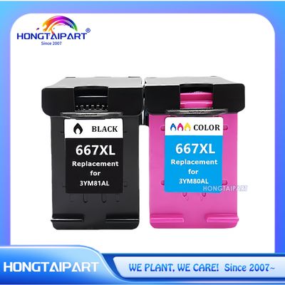 کارتریج جوهر 3YM81AL 3YM80AL 667XL 667 برای چاپگر HP DeskJet Ink Advantage 1275 2374 2375 2376 2775 2776 ، به علاوه 6475 6476 ، DeskJet Plus Ink Advantage 6075